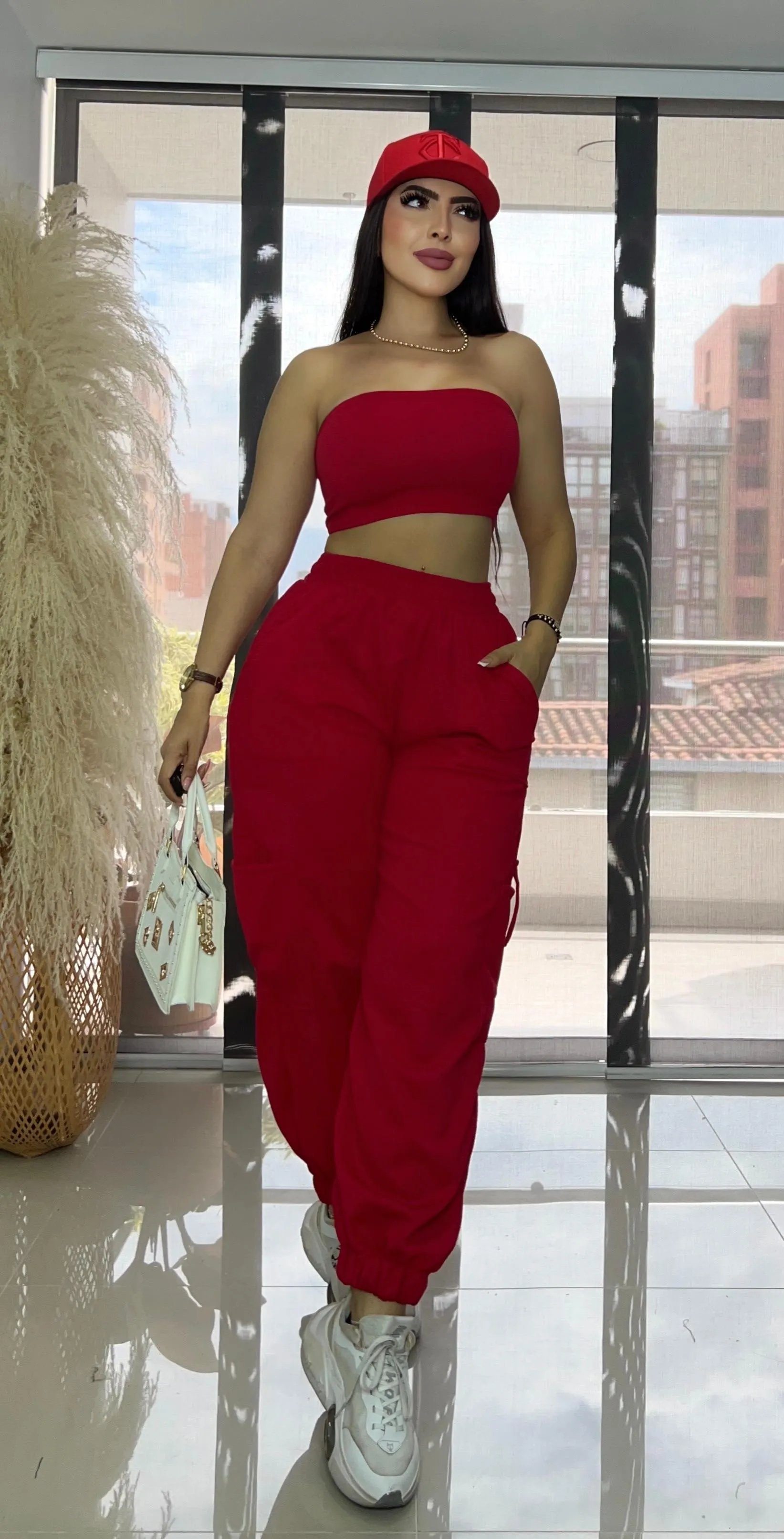 Crop top y joguer 