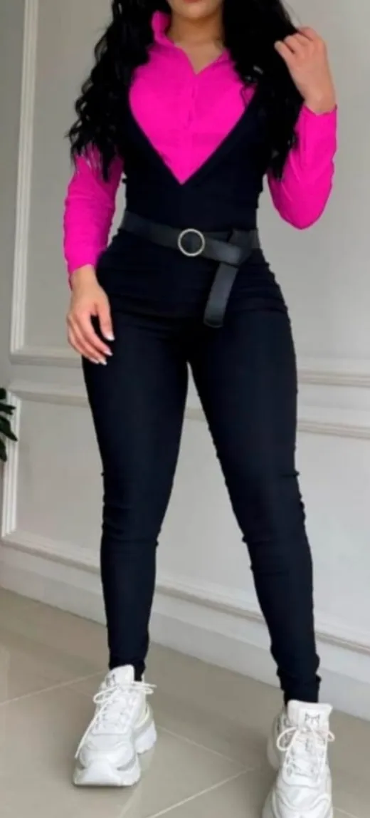 Enterizo y blusa